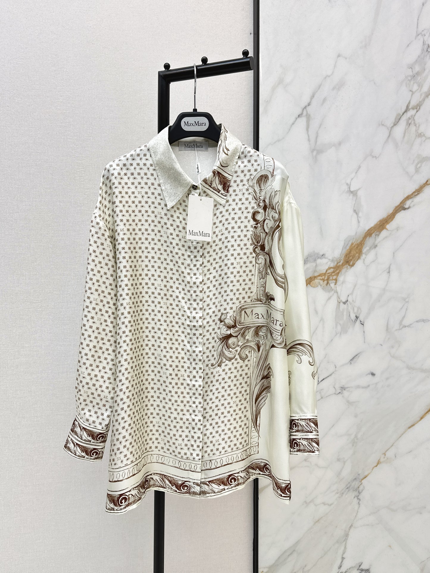 Max NEW print silk shirts