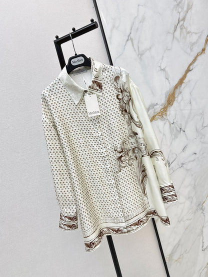 Max NEW print silk shirts