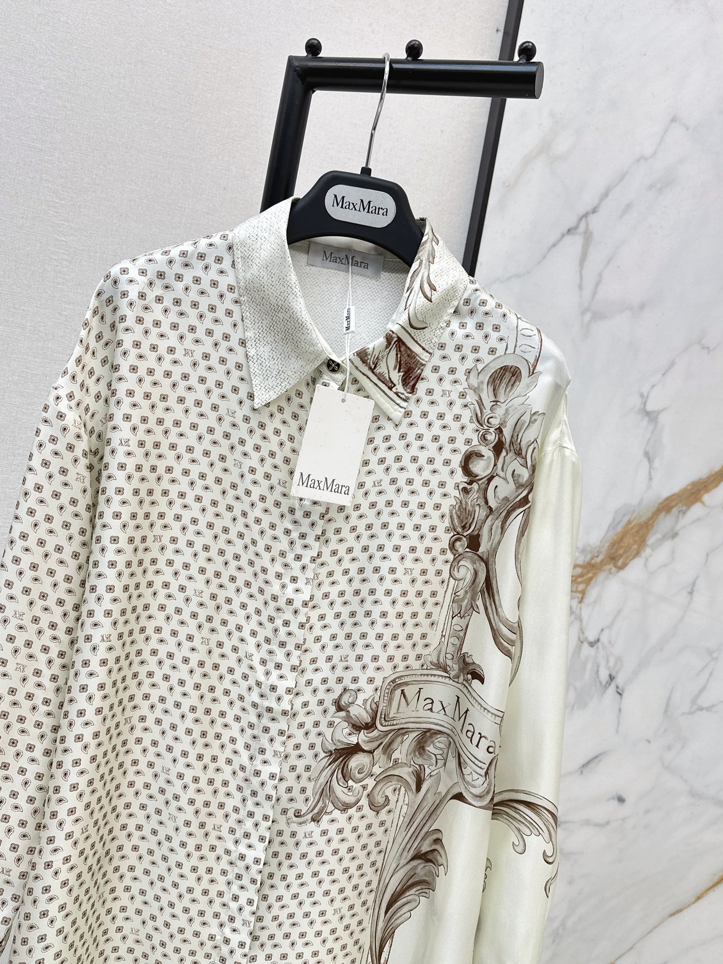 Max NEW print silk shirts