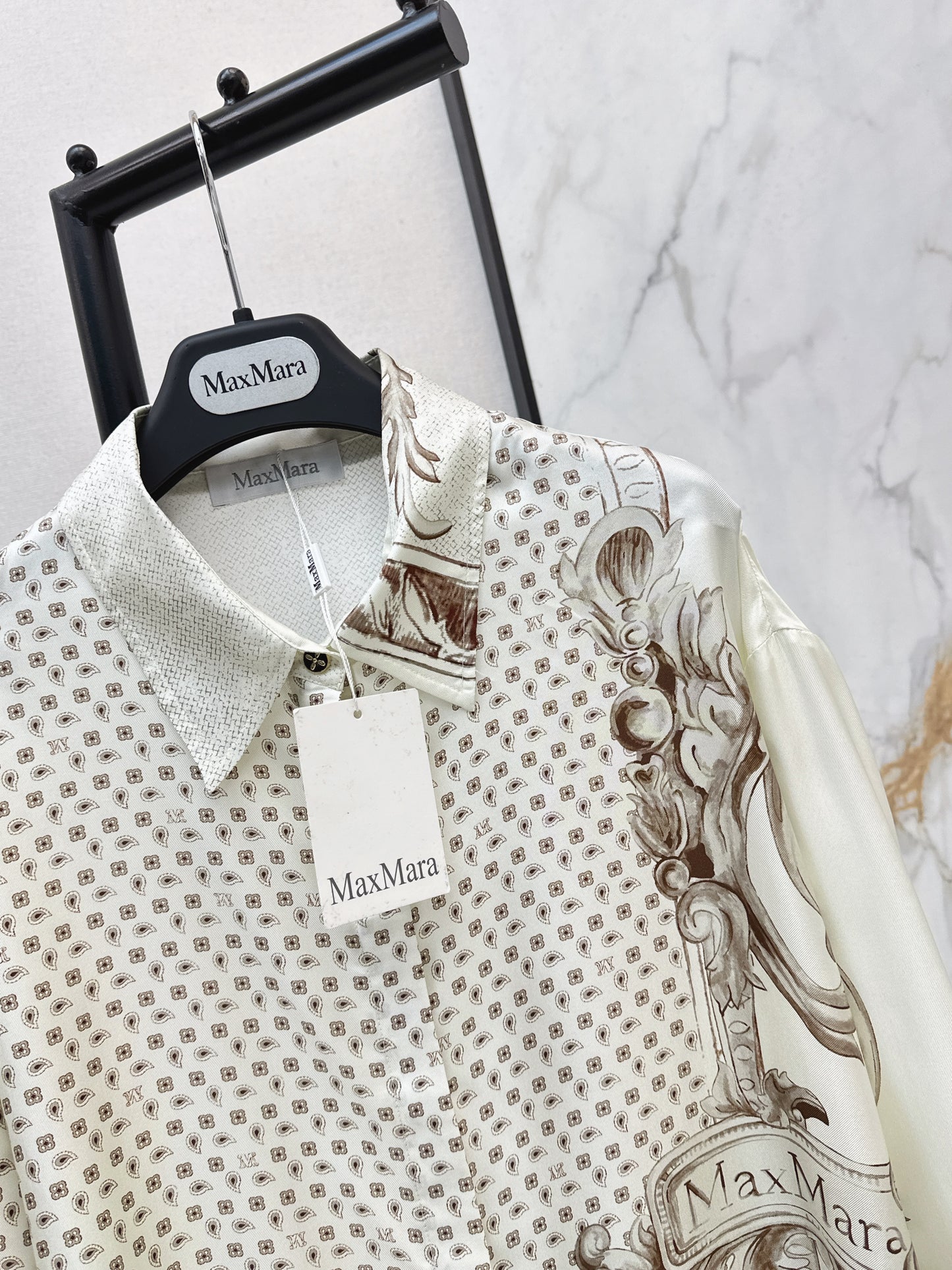 Max NEW print silk shirts