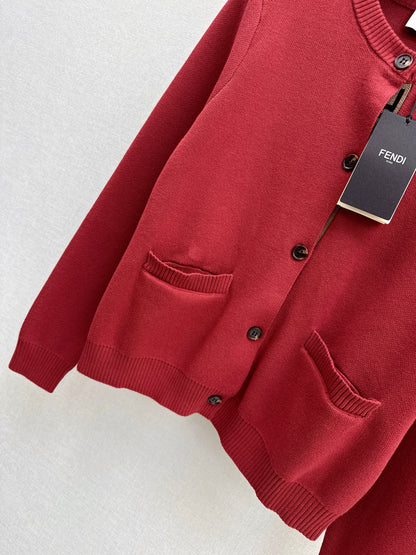 Fend NEW knitted cardigan skirt soutfit sets