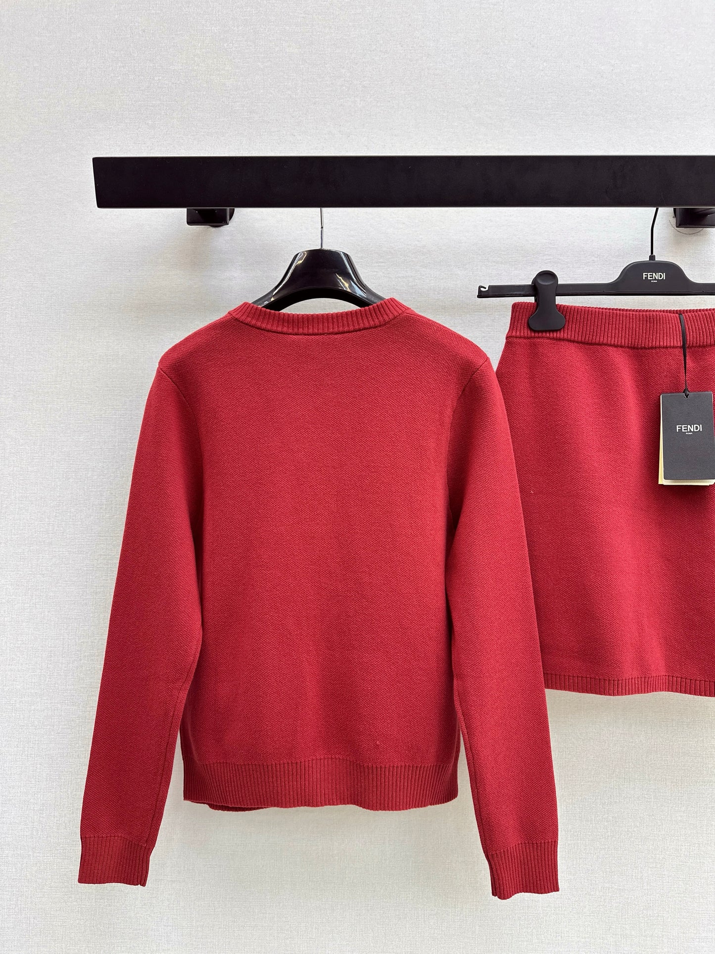 Fend NEW knitted cardigan skirt soutfit sets