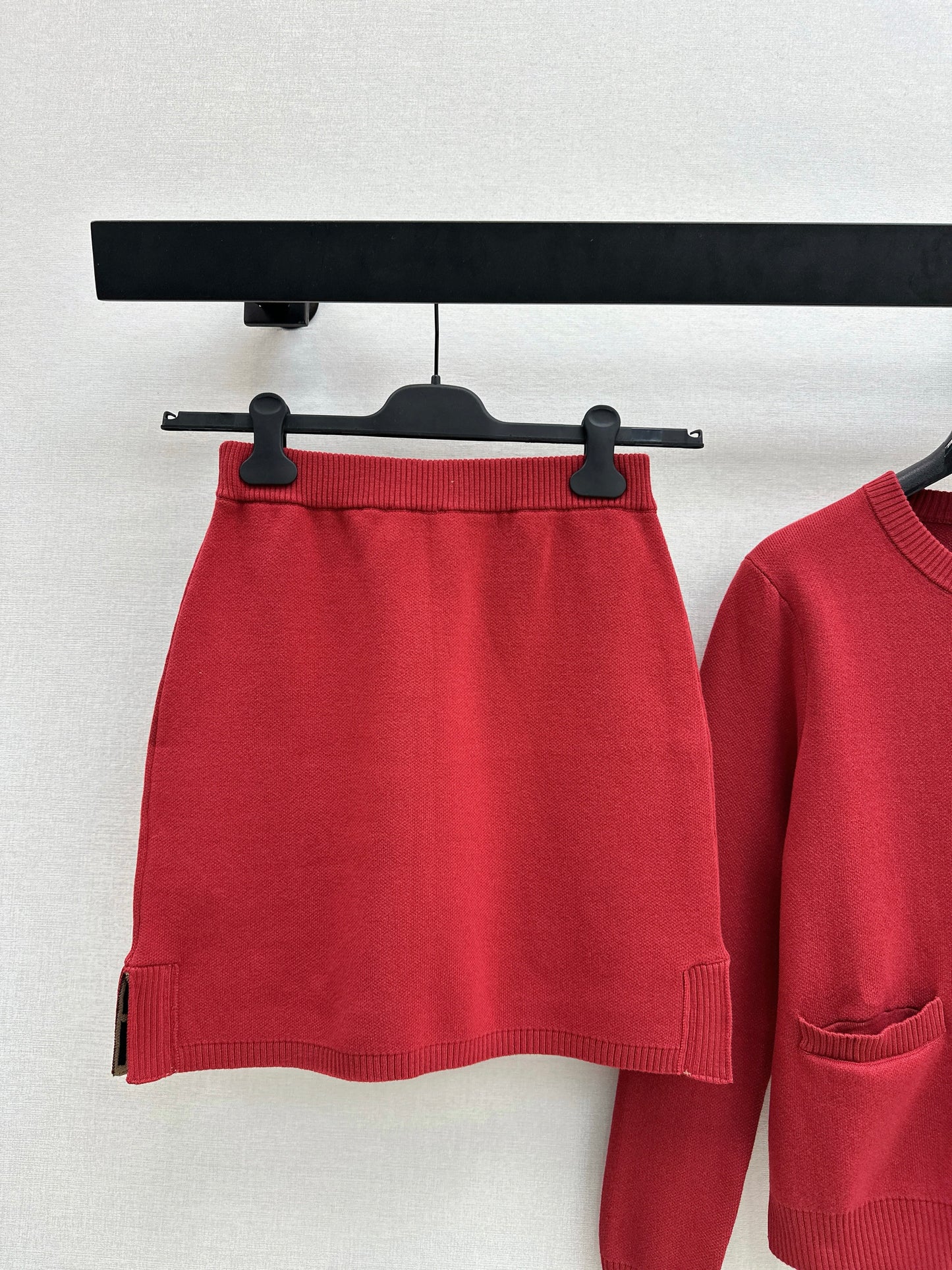 Fend NEW knitted cardigan skirt soutfit sets