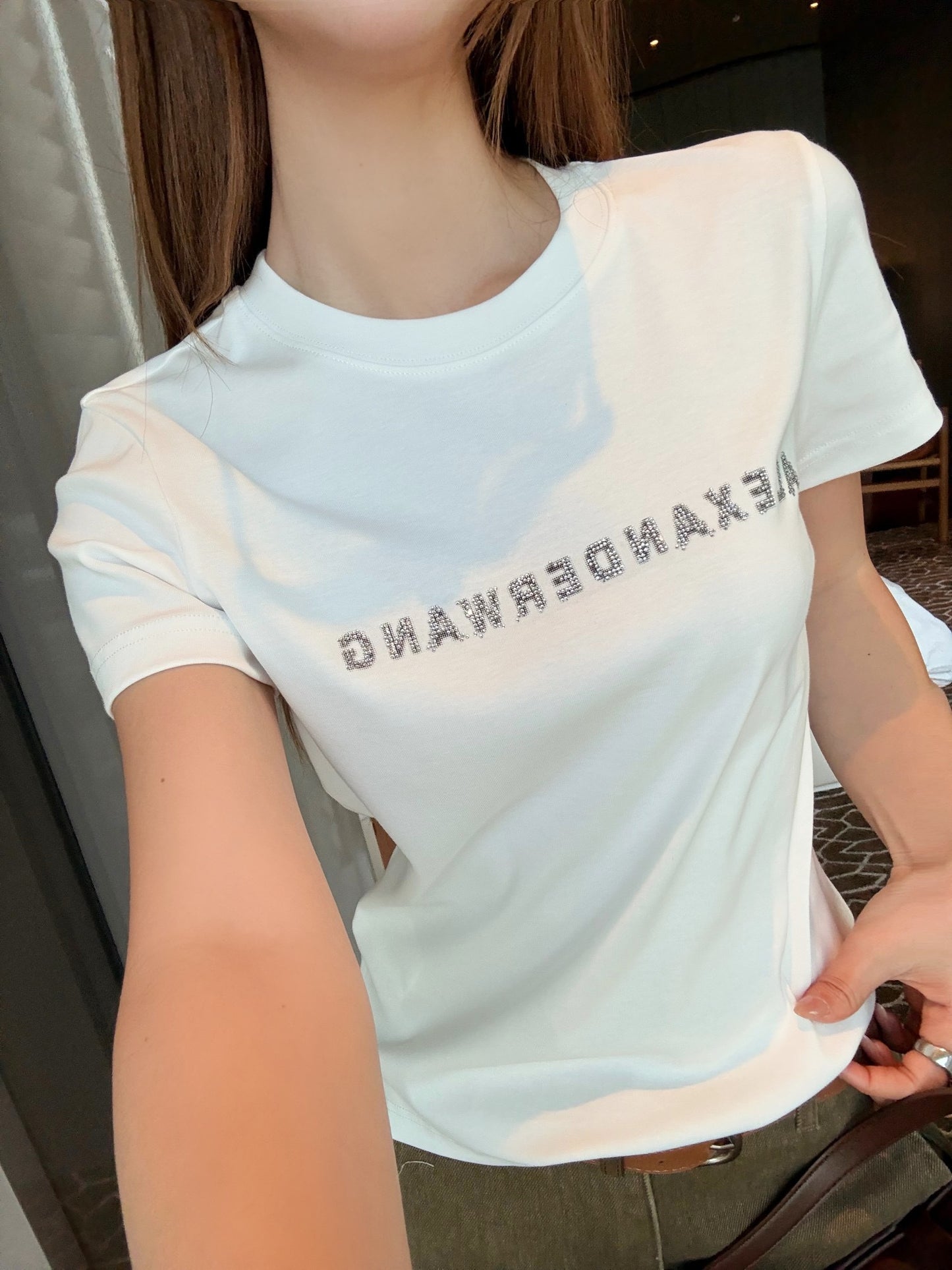 A1ex NEW rhinestone t-shirt