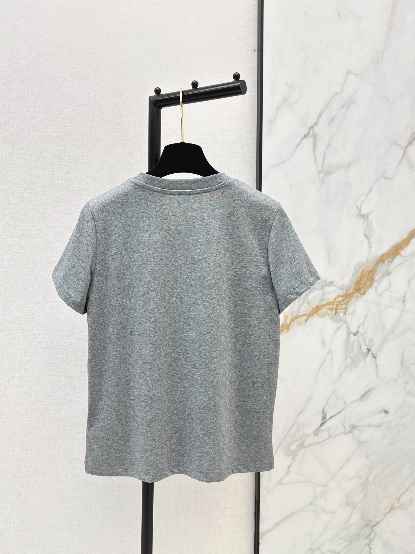 Chan NEW vintage embroidery beading t-shirt