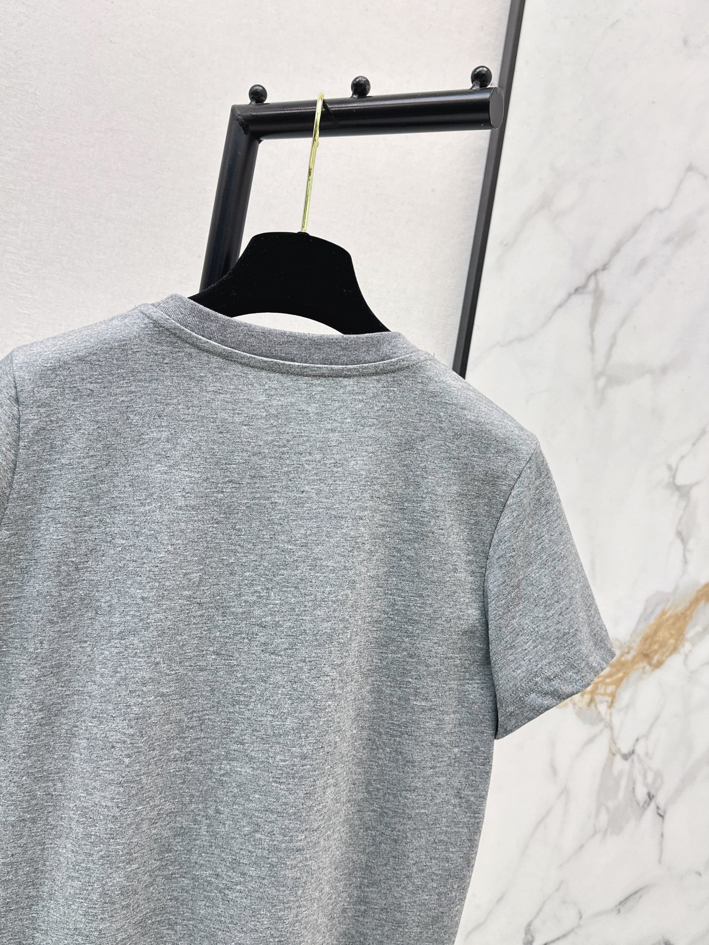 Chan NEW vintage embroidery beading t-shirt