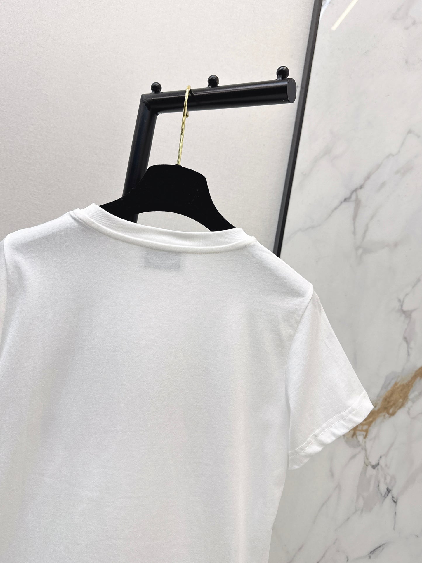 Chan NEW vintage embroidery beading t-shirt