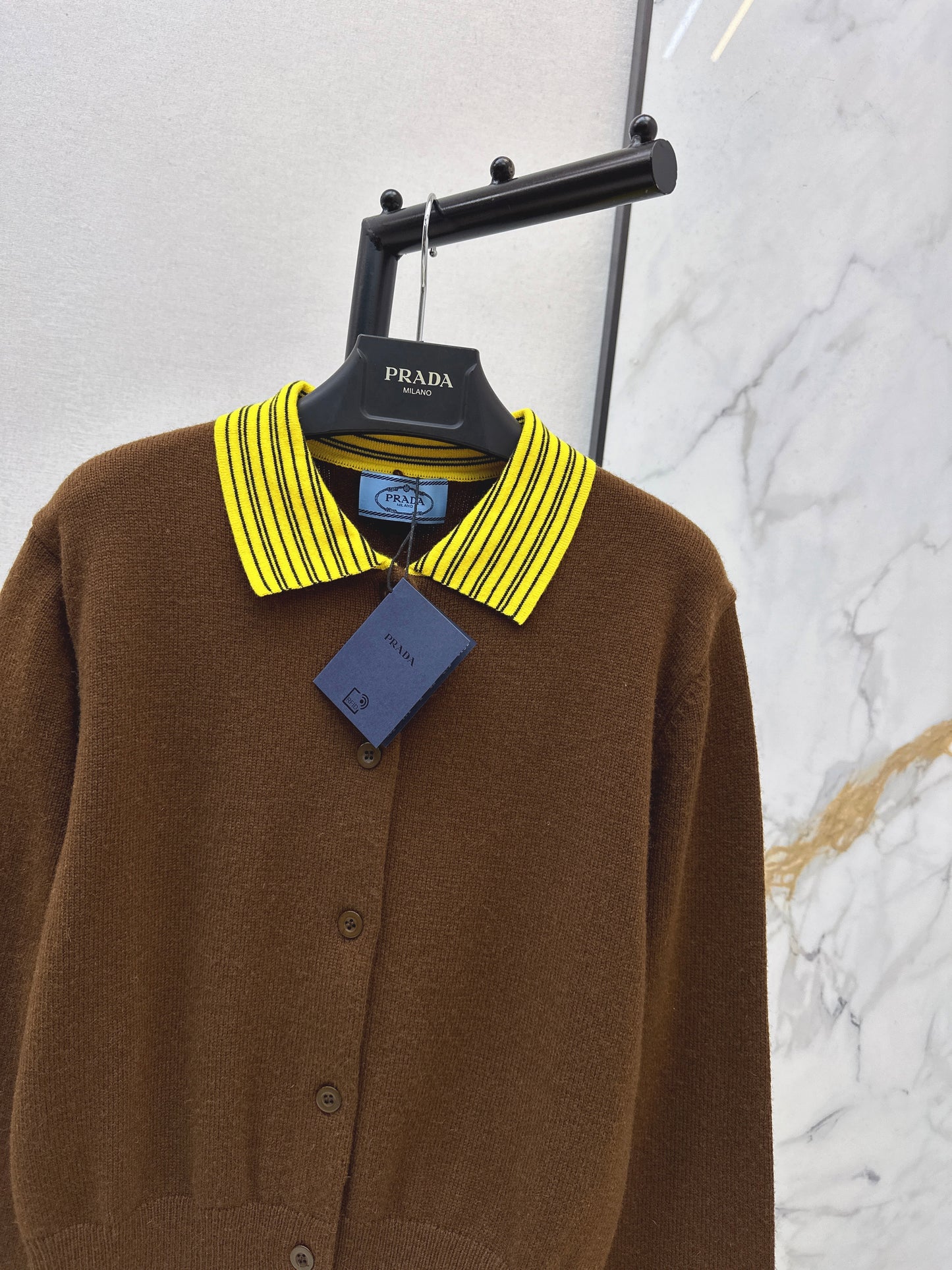 Pra NEW  contract stripe knitted cardigan