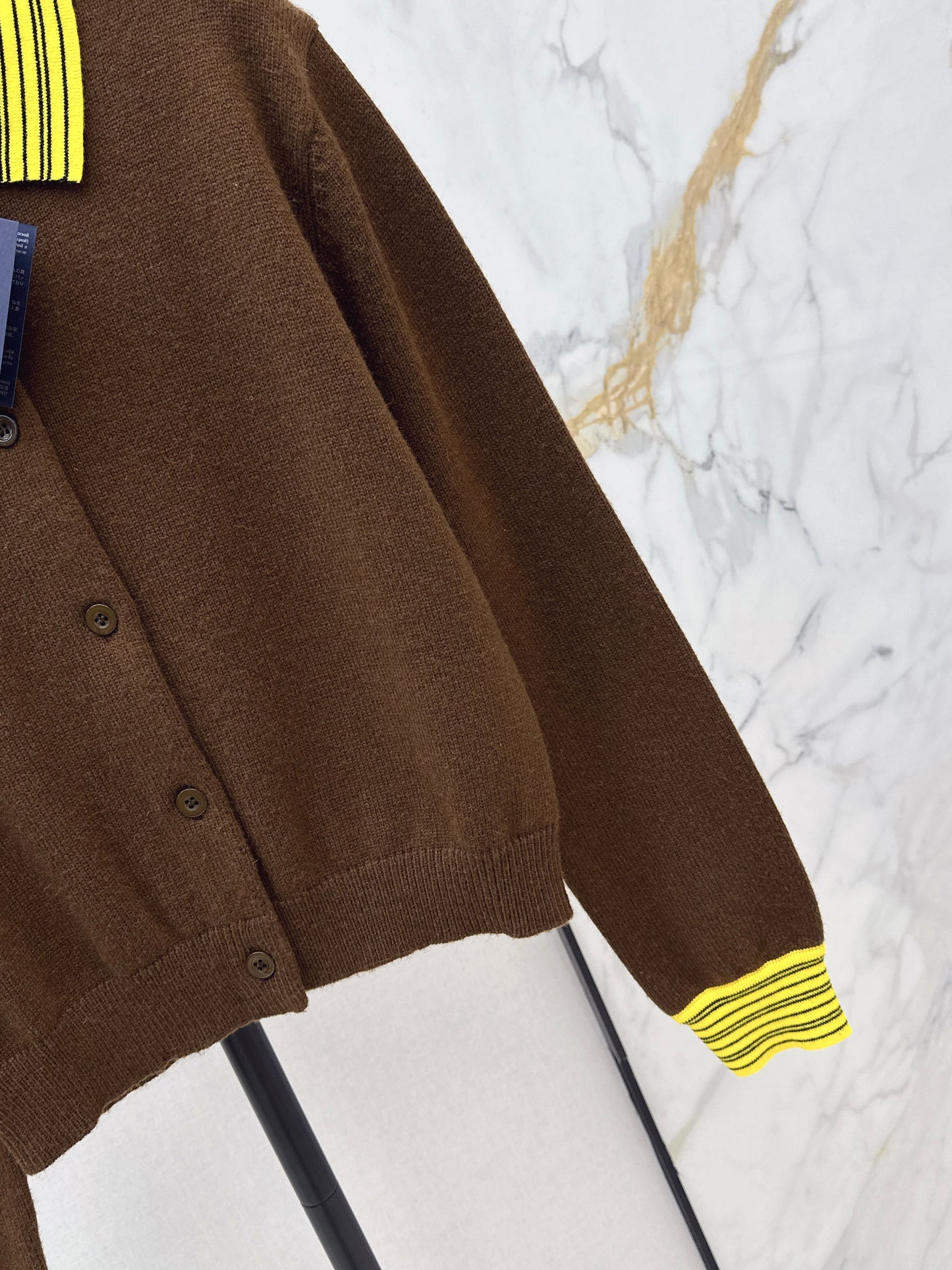 Pra NEW  contract stripe knitted cardigan