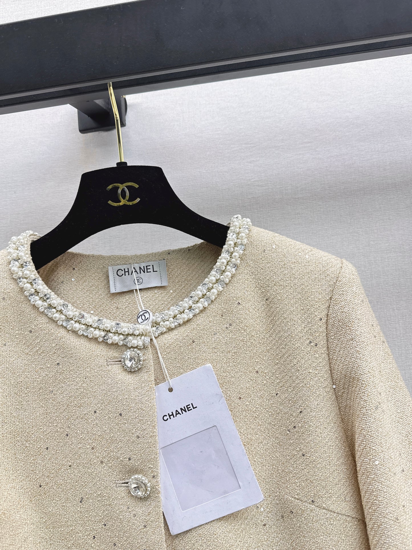 Chan NEW beading jacket skirts outfit sets