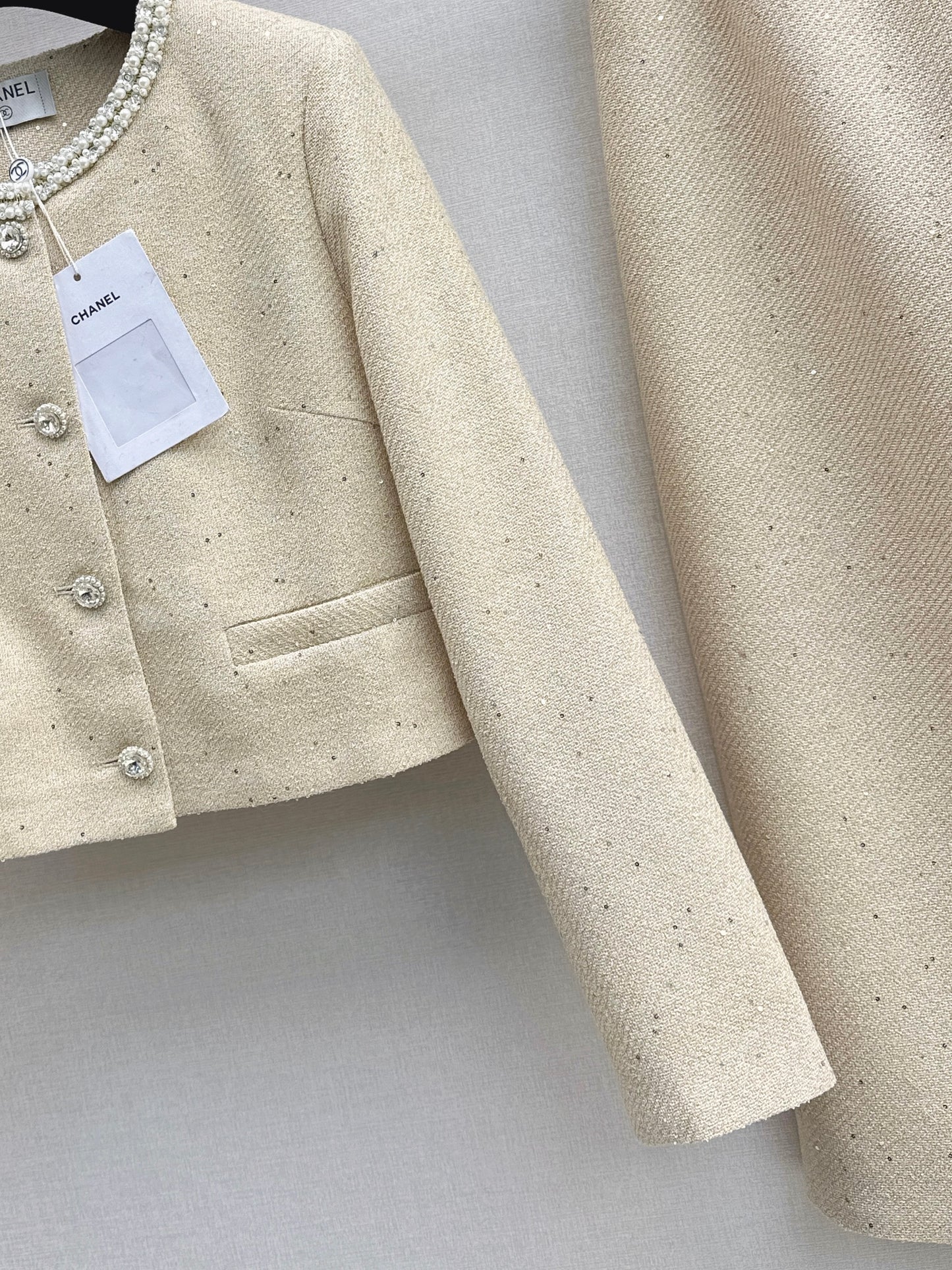 Chan NEW beading jacket skirts outfit sets