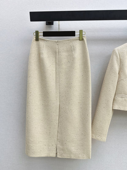 Chan NEW beading jacket skirts outfit sets