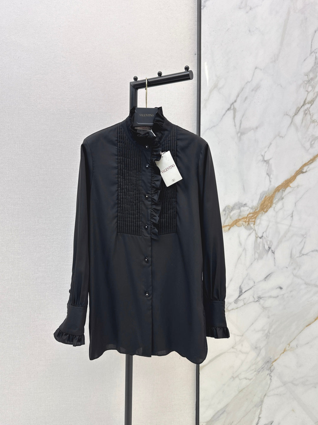 Valen NEW lace pleated ruffle shirts