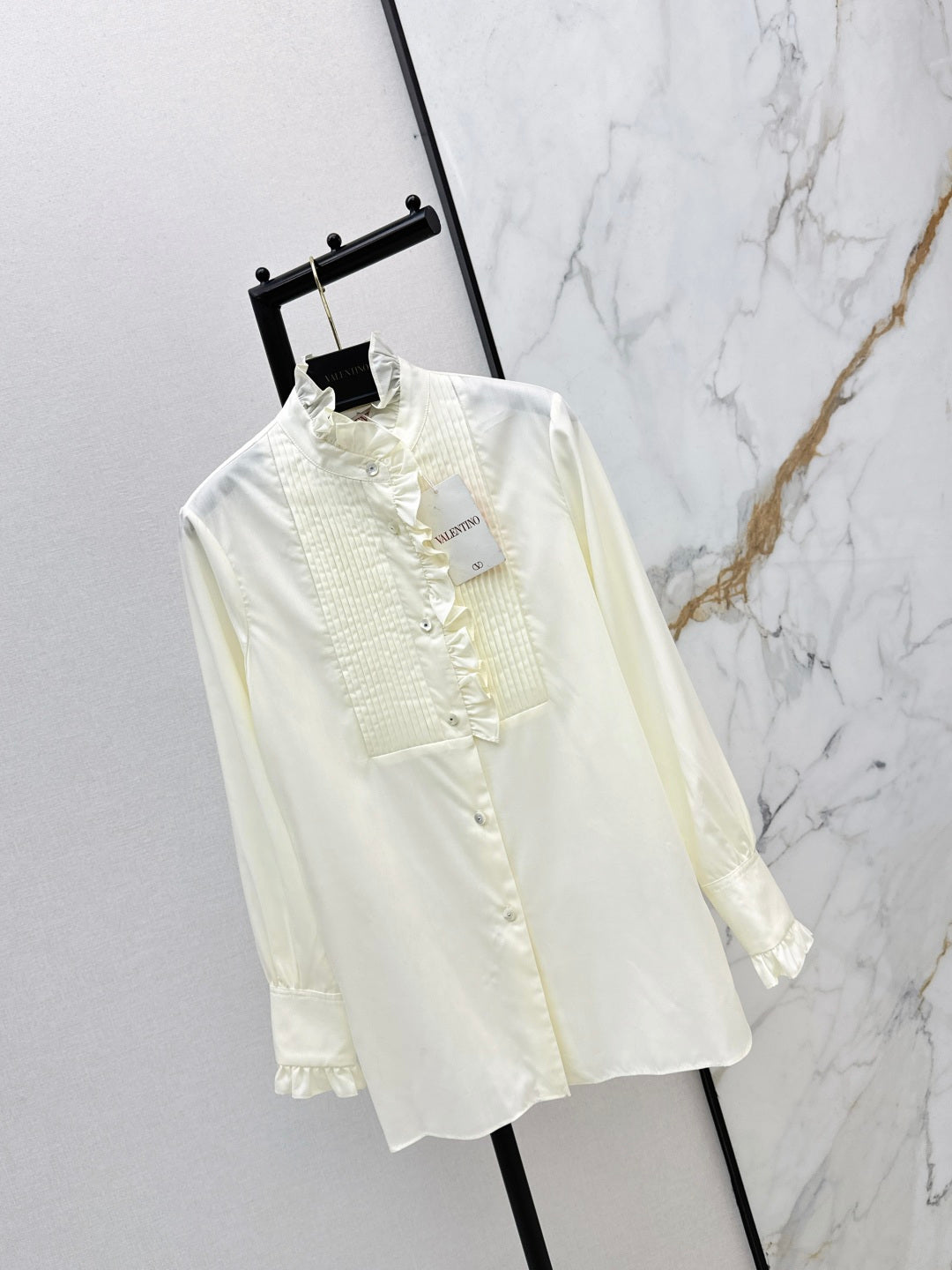 Valen NEW lace pleated ruffle shirts