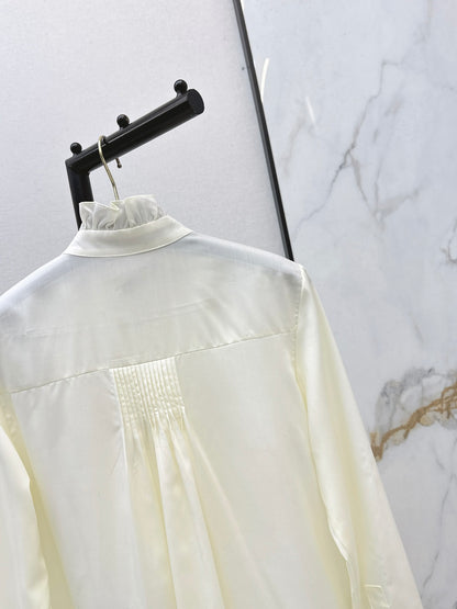 Valen NEW lace pleated ruffle shirts