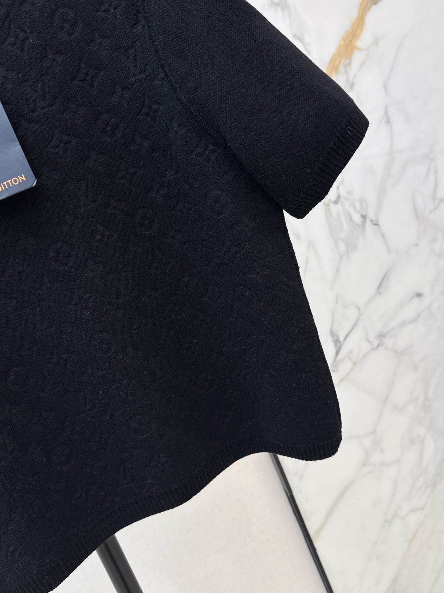 Louis NEW jacquard knitted short sleeve sweater