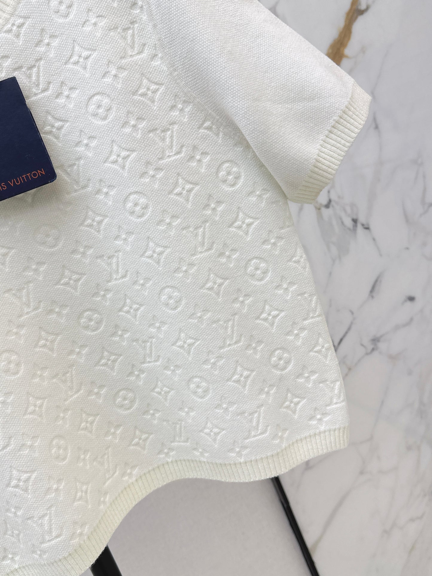 Louis NEW jacquard knitted short sleeve sweater