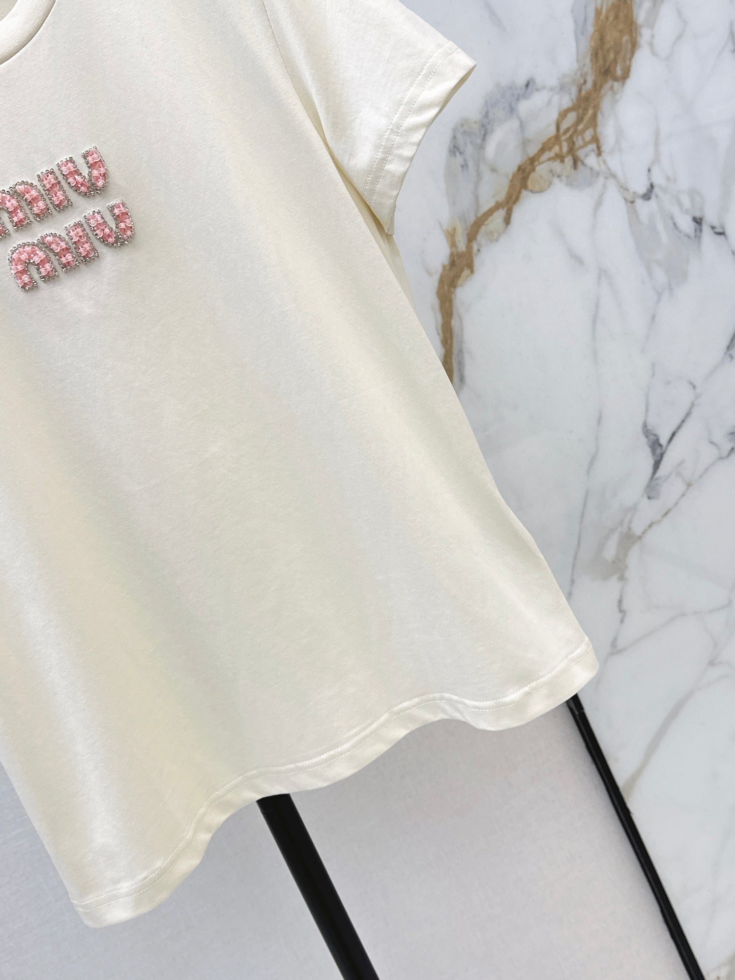 Miu NEW beading t-shirt