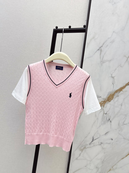 Ral NEW 2inl knitted vest t-shirts