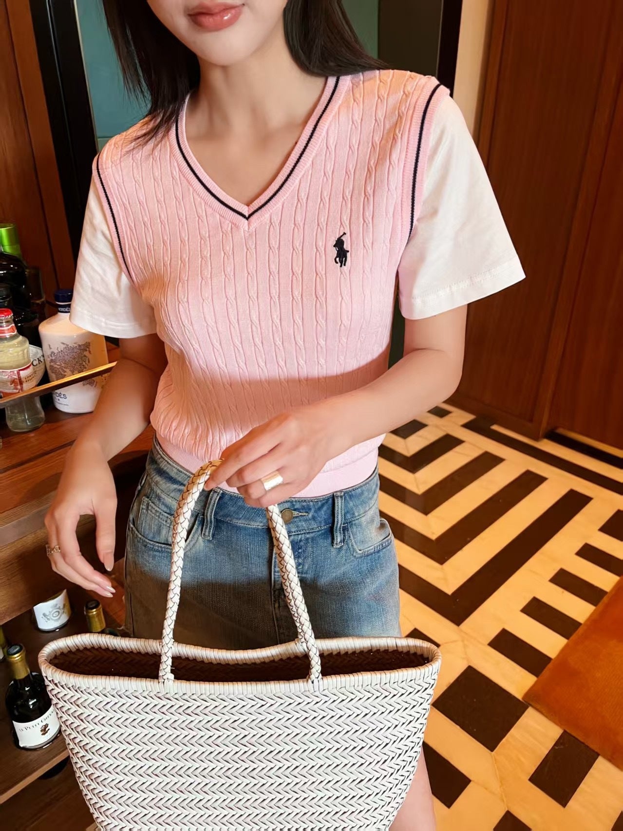 Ral NEW 2inl knitted vest t-shirts