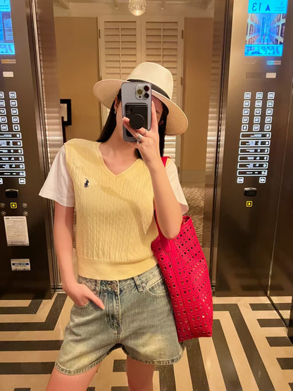 Ral NEW 2inl knitted vest t-shirts