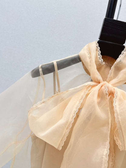 Zimm NEW Bow-tie strap shirt